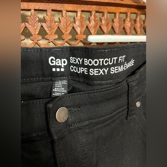 Gap Black Sexy Bootcut Jeans Size 18/34 NWT - Picture 2 of 11